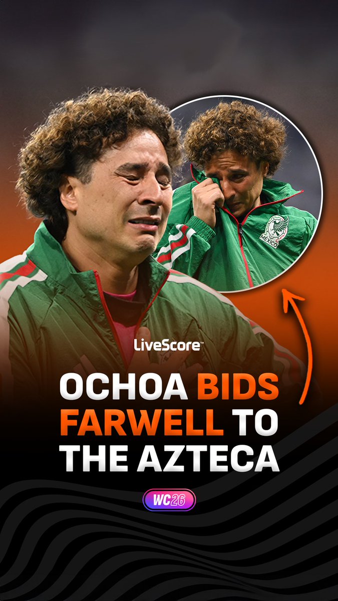 Legendary goalie Memo Ochoa said an emotional goodbye to football after returning to the pitch following Mexico’s World Cup elimination 😢😭