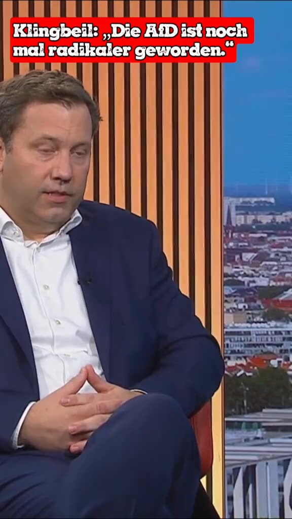 Lars Klingbeil im ARD-Sommerinterview, 5. Juli 2026: »Dieser Parteitag jetzt am Wochenende in Erfurt hat nochmal gezeigt: Die AfD ist nochmal radikaler geworden.« Nee Lars. Der Erfurter AfD-Parteitag hat vor allem eines gezeigt: Ihr linksversifften Loser werdet immer radikaler und gewaltbereiter, weil euch der Arsch Grundeis geht. Die 6 Prozent in Sachsen-Anhalt sprechen jedenfalls eine deutlichere Sprache als dieses Sommerinterview.