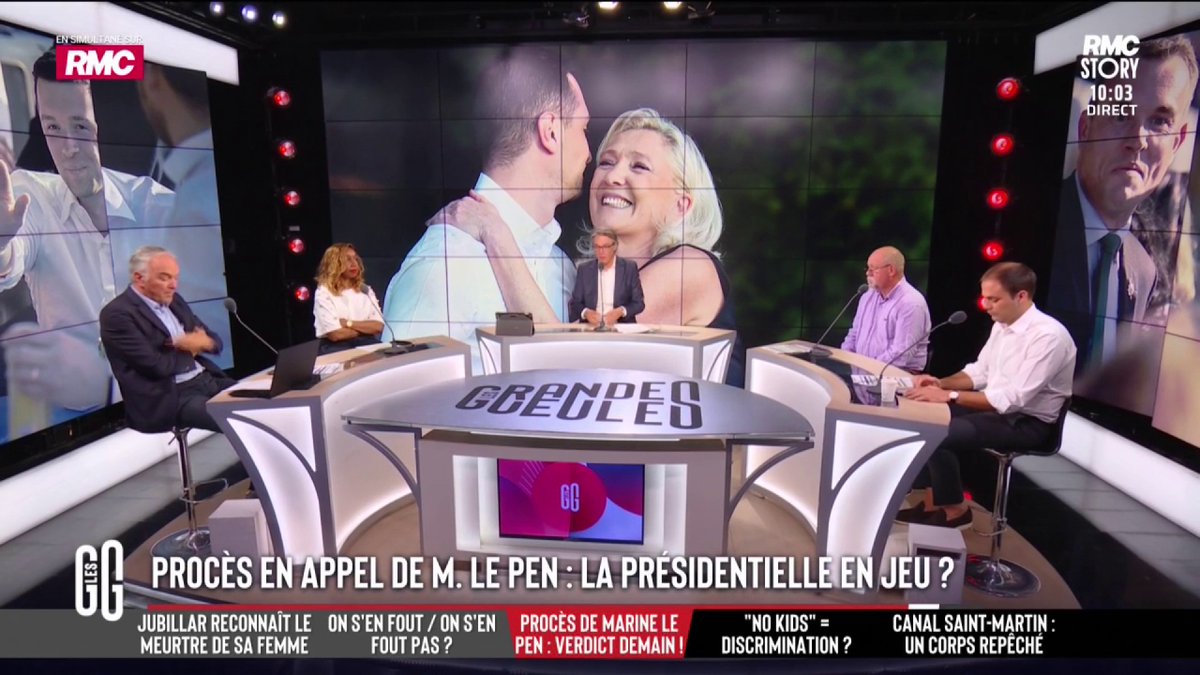 🧑‍⚖️ Procès en appel de Marine Le Pen : la présidentielle se joue-t-elle demain ? 🗣️ Joëlle Dago-Serry : "Oui, les cartes seront rebattues. Si Marine Le Pen est condamnée, Mélenchon devra affronter un jet-setter au second tour." #GGRMC