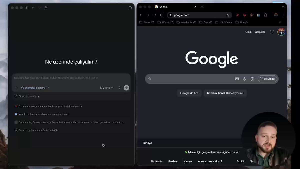 TAMAMEN UYDURMASIZ, HALÜSİNASYONSUZ ARAŞTIRMANI YAPABİLİRSİN. Codex Computer Use ile verdiğin konuyla ilgili makaleleri bilgisayarına indirebilir hatta indirdiğin makalelerden makale bile yazdırabilirsin. Nasıl mı? Anlatıyorum 👇