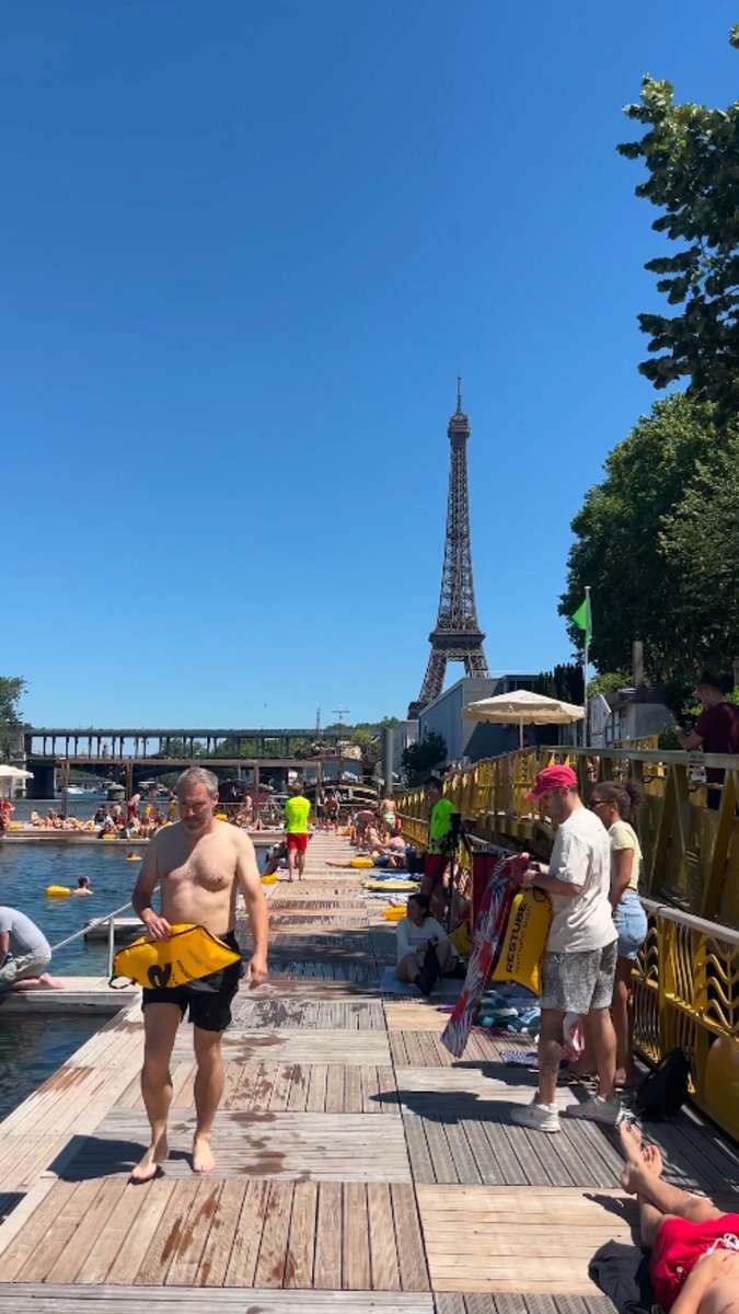 Swimming in the Seine is settling into a new Paris summer ritual as the city opened three supervised bathing sites on Saturday for the second year in a row.