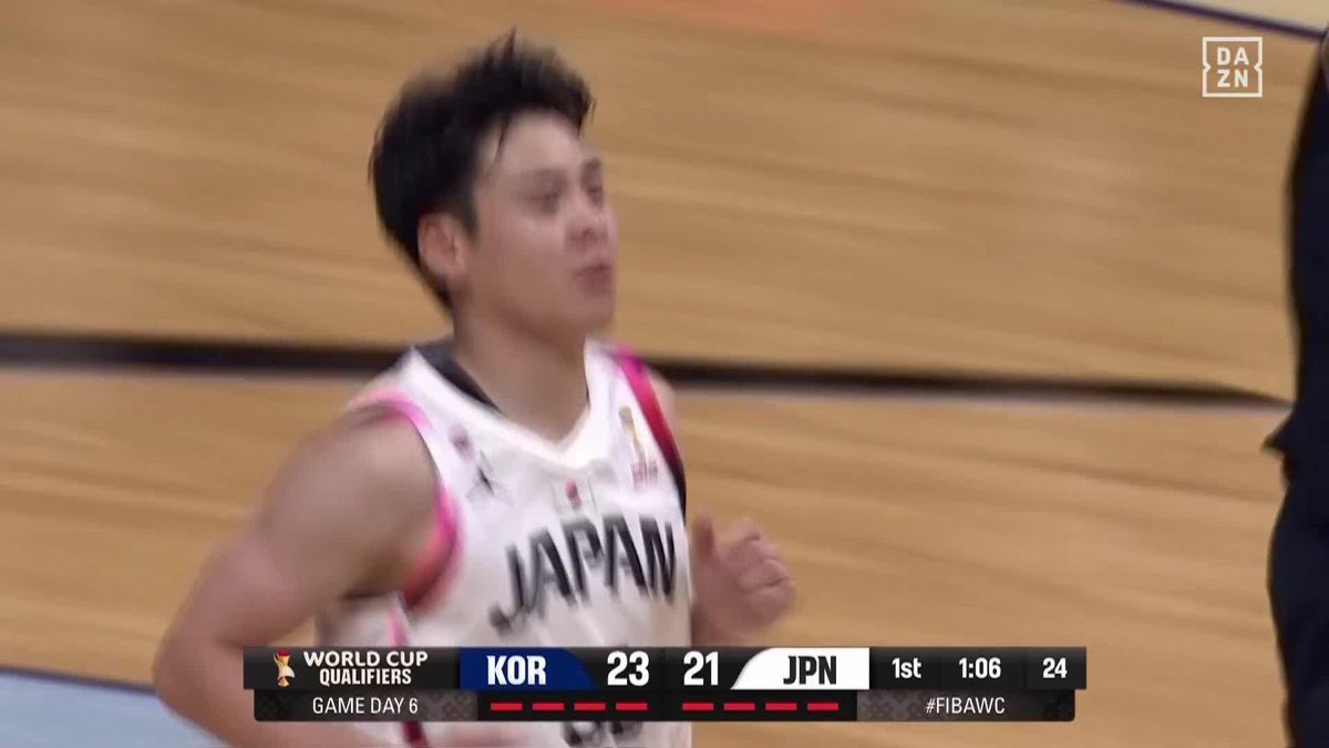 ベンチから勢いをもたらす💪 佐々木隆成が切り裂く💨 同点で第1Qを終了 🏆FIBAワールドカップ2027 アジア地区予選🏀 🆚韓国×日本 📺#DAZN でライブ配信中 バスケットボール日本代表 #AkatsukiJapan #FIBAWC #StepItUpJapan