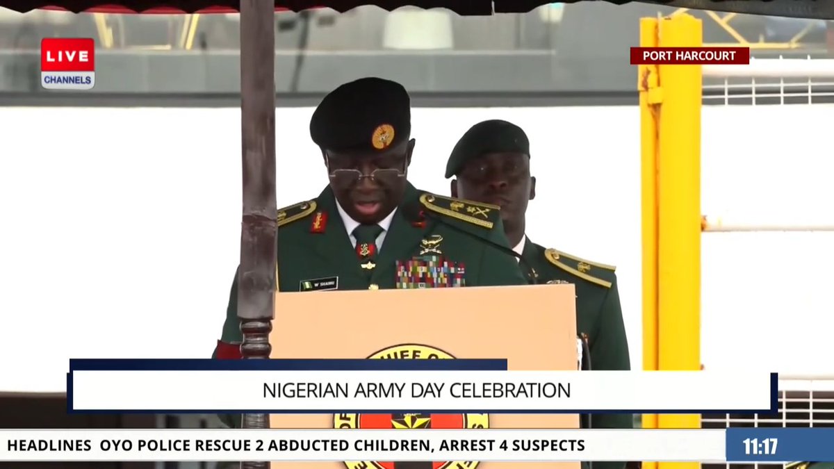 We have noticed footprints of foreign jihadists across our borders; however, I'd like to assure us [Nigerians] that the Nigerian army is on the alert and equal to the task. -Lt. Gen Waidi Shaibu, Chief of Army Staff. #CTVTweets