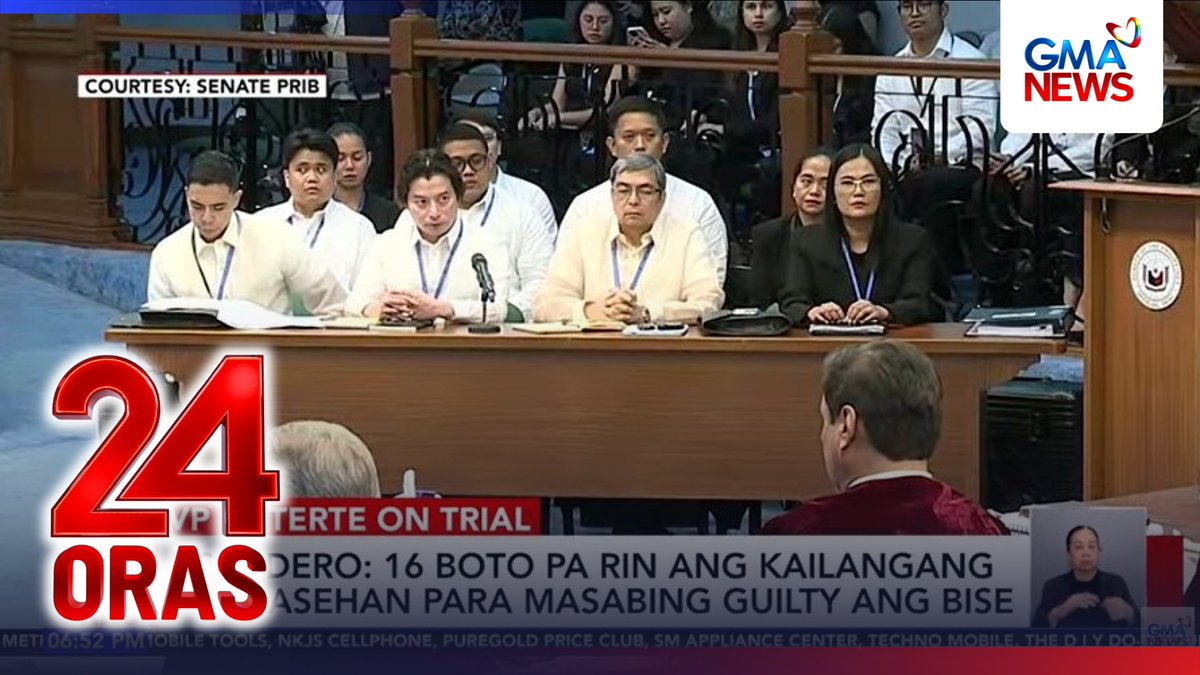 Niresolba agad ng Senate Impeachment Court ang kuwestiyon sa kung ilang boto ang kailangan para ma-convict si Vice President Sara Duterte. 16 pa rin ayon kay Presiding Officer Sen. Chiz Escudero kahit pa 21 senador lamang ang nakakalahok sa trial
