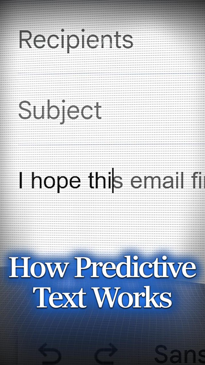 How Predictive Text Works #veritasium #science #physics #LLM