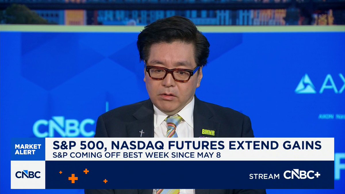 "I think July is going to be a stronger month for stocks," says Tom Lee of Thomas (Tom) Lee (not drummer) FundstratDirect.com: