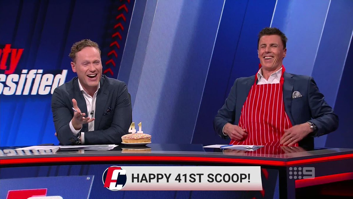 Happy (41st) birthday Sam 🎂😅 #9FootyClassified | Watch on 9 & 9Now 🖥️