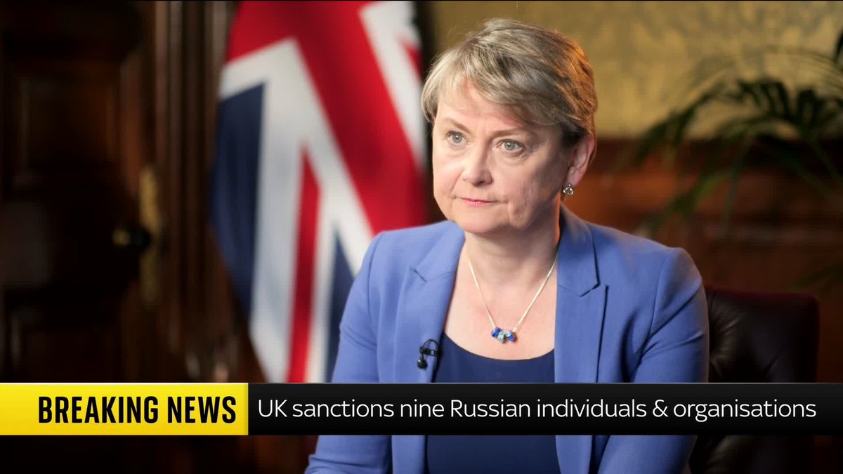 The Foreign Sec has said that new sanctions will be placed on Russians and Russian institutions following the chemical attacks on Sergei Skripal and Alexei Navalny. Yvette Cooper tells Beth Rigby she promised action on Russia to Alexei Navalny's wife.
