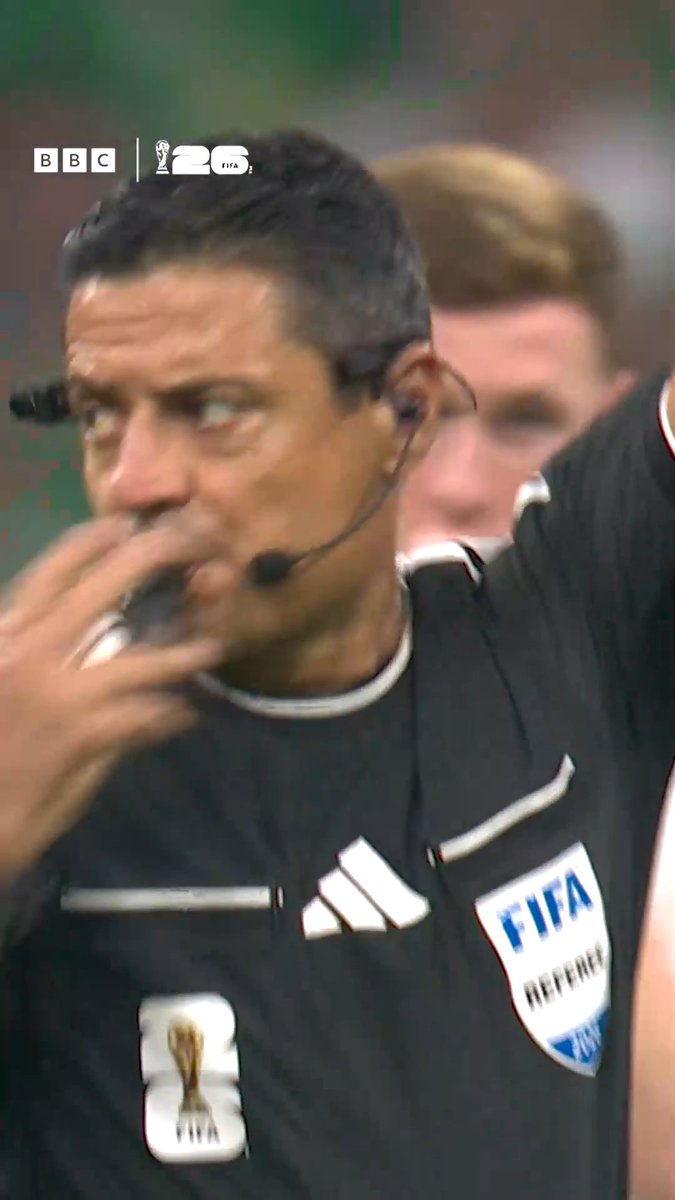 You're not allowed to kick-off like this 😆 Mexico's Roberto Alvarado attempted a new style of kick-off, but the referee wasn't having it! #FifaWorldCup