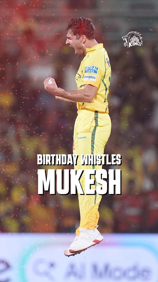 Here’s to many more years in Yellove and many more wickets to celebrate! 💛🥳 #WhistlePodu #SuperBirthday