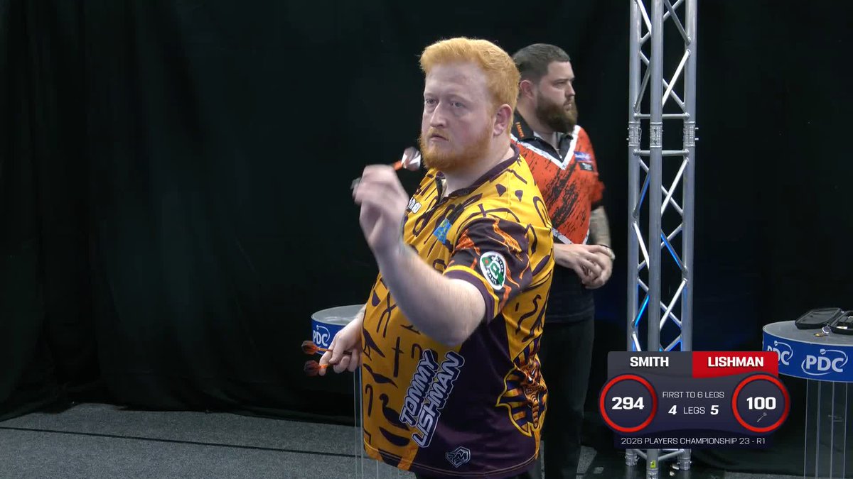 LISHMAN DOWNS SMITH! Michael Smith falls at the first hurdle in Leicester, as Tommy Lishman defeats the former World Champion 6-4! 📺 #PC23