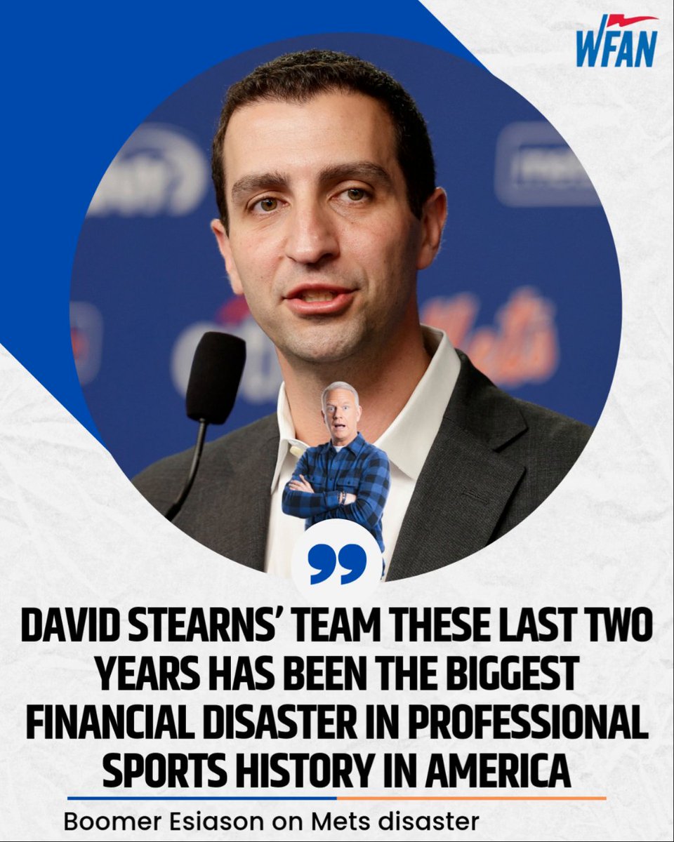 Boomer says these Mets built by David Stearns have become the biggest "financial disaster" we've ever seen in sports😳