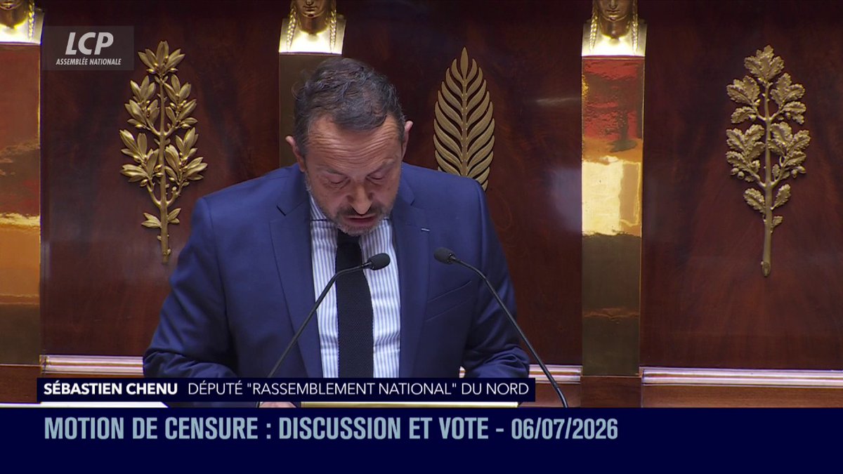 "Chez les Verts, on combat davantage la température qui monte dehors que celle de la braguette de M. Cohn-Bendit quand il parle des enfants": Sébastien Chenu (RN) attaque frontalement les écologistes pour leur motion de censure