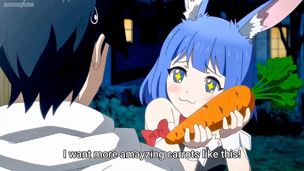 This bunny girl would sell her soul for a giant carrot 😭