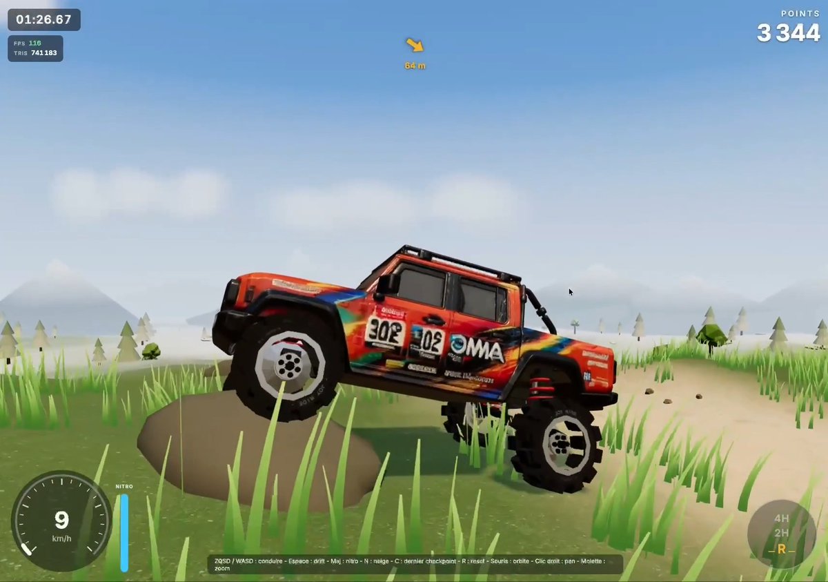 I've never prototyped this fast in my life! Fable 5 + Omma AI Studio is the perfect combo for building game prototypes with Three.js. Here's what I made today: a Forza Horizon-style racing game 'Omma Redline'. The 4x4 suspension is my favorite part: super responsive. I built two different biomes, and the tire tracks in the snow are just way too cool. Everything came out of Omma Studio: the car models, materials, textures, code, even the music. Still a work in progress, more polishing to come :)