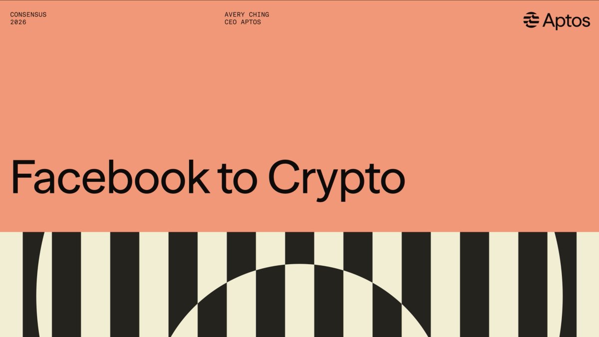 10 years at Facebook. Data infrastructure at global scale. The DNA: build technology that unlocks what society couldn't do before — and carry that forward into markets, machines, and the next decade+ onchain with Aptos. Aptos Labs' avery.apt 🇺🇸 with The Block's Gareth Jenkinson