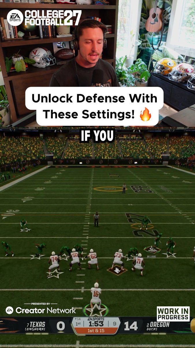 Use these settings to take your defense to the next level in CFB 27 🫡🔥a