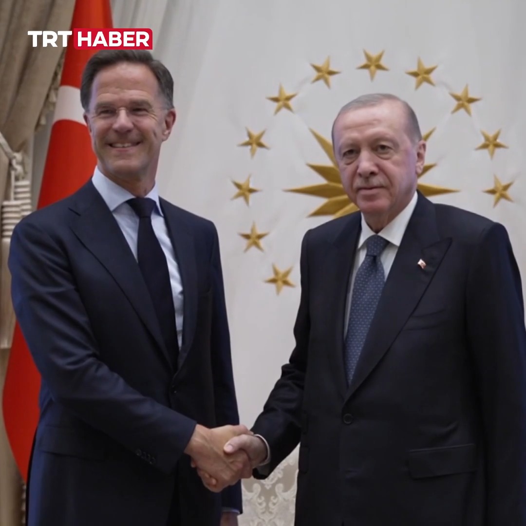 Cumhurbaşkanı Erdoğan, NATO Genel Sekreteri Rutte'yi Beştepe'de kabul etti. #NATOsummit
