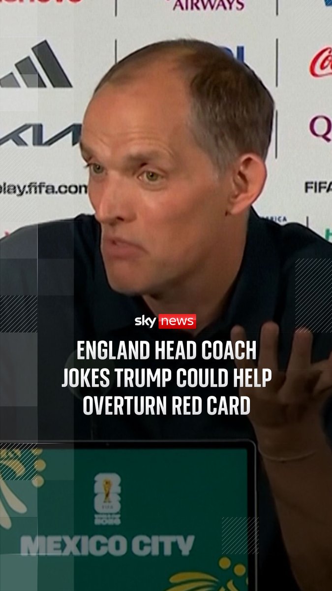 Thomas Tuchel has questioned the integrity of the World Cup's disciplinary process. England's head coach jokingly asked if he should call the White House to save Jarell Quansah, who was given a red card for a challenge against Mexico. Read more:
