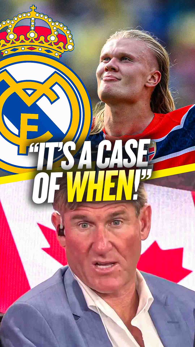 😱 "He will go in my view to Real Madrid!" 👀 "It's not a case of if, it's a case of when!" Simon Jordan believes Erling Haaland is destined to sign for Real Madrid & his nine year contract won't stop him leaving Man City