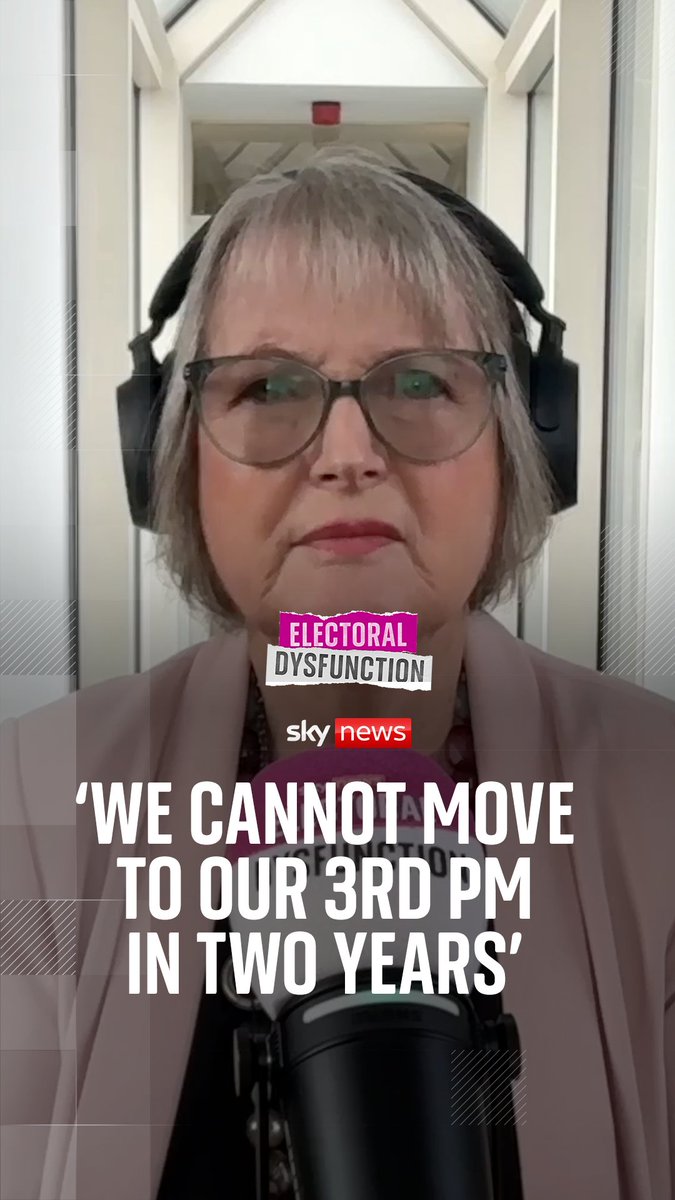 'We cannot move to our third PM in two years'. On this edition of #ElectoralDysfunction, Harriet Harman tells Beth Rigby there's only a certain amount of disruption the country can take from a government, so Labour must rally around Andy Burnham. 🎧