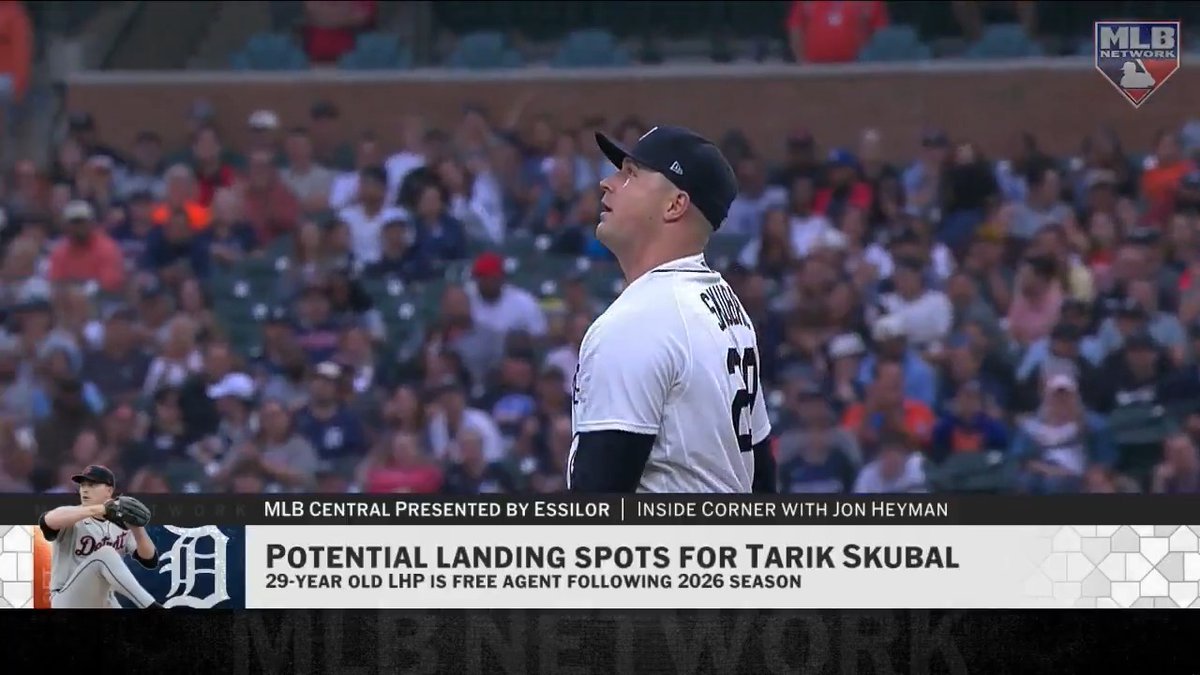 .Jon Heyman mentions the Phillies and Yankees as potential suitors for back-to-back AL Cy Young Award winner Tarik Skubal: “He knows that there's a good chance he's getting traded…”