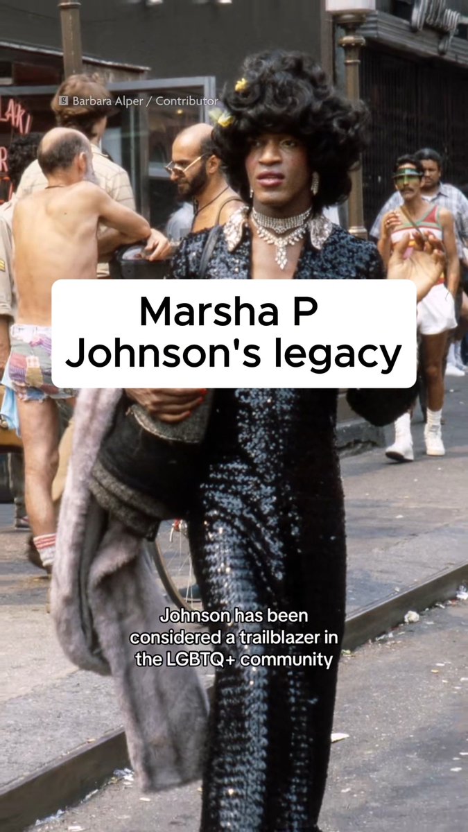On this day in 1992, we lost Marsha P. Johnson. 🌸🏳️⚧️ A Black trans activist, drag queen and self-described "saint of Christopher Street," Marsha was at the very front of the modern LGBTQ+ rights movement. She was there at the Stonewall uprising in 1969, marched in the first Pride the following year, and co-founded STAR alongside Sylvia Rivera, giving food, shelter and family to homeless queer and trans youth when almost no one else would. Later, as the AIDS crisis tore through her community, she showed up again, caring for the sick and fighting with ACT UP.