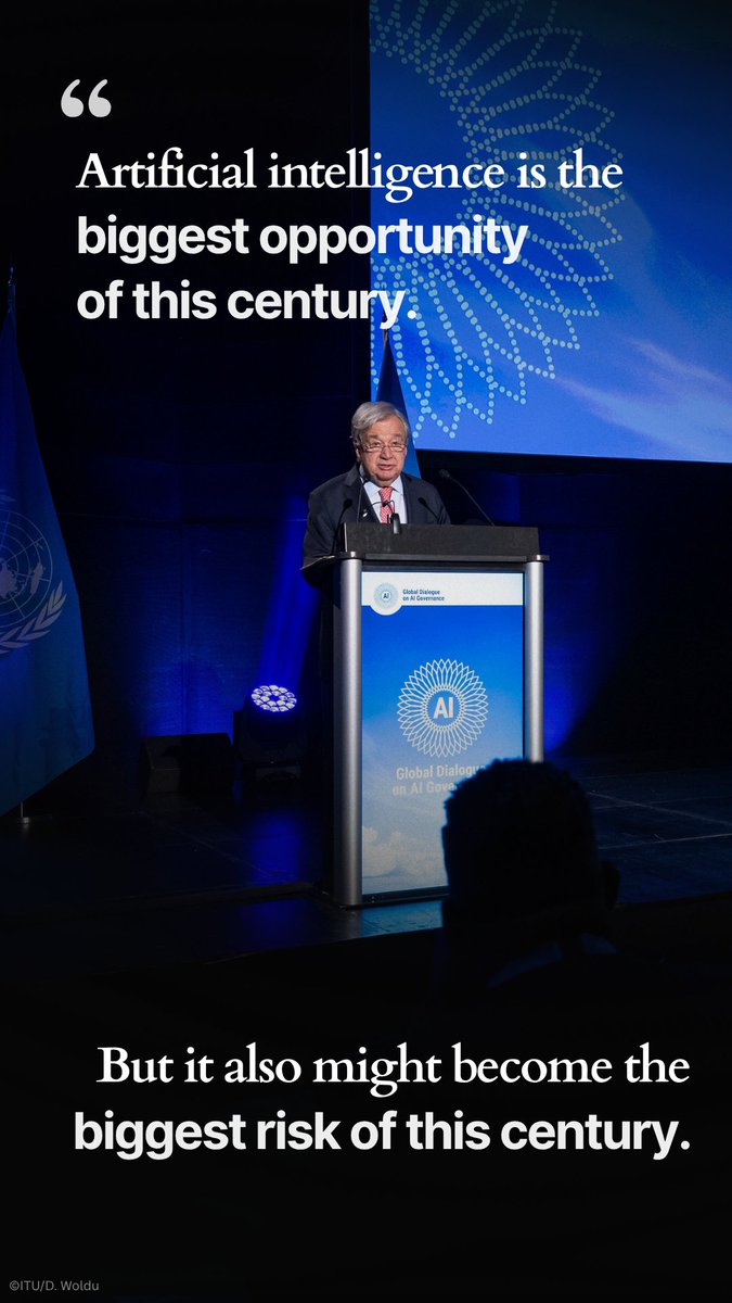 I am here at the Global Dialogue on AI Governance – and my message is clear: the future of AI must be shaped by human oversight and effective governance. Together, let’s ensure that AI is developed safely, fairly, and benefitting of all humanity.