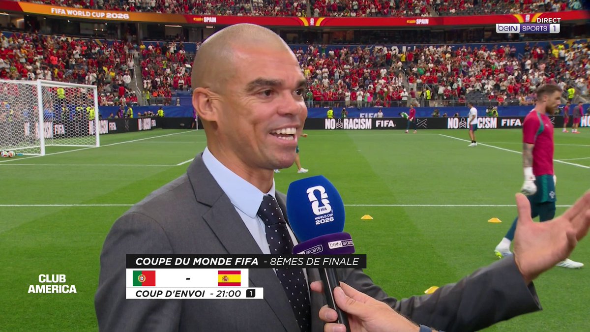 🏆🌎 #ClubAmerica ⚽ Pepe : "Il faut profiter de Cristiano Ronaldo, c'est difficile d'imaginer l'équipe du Portugal sans lui !"