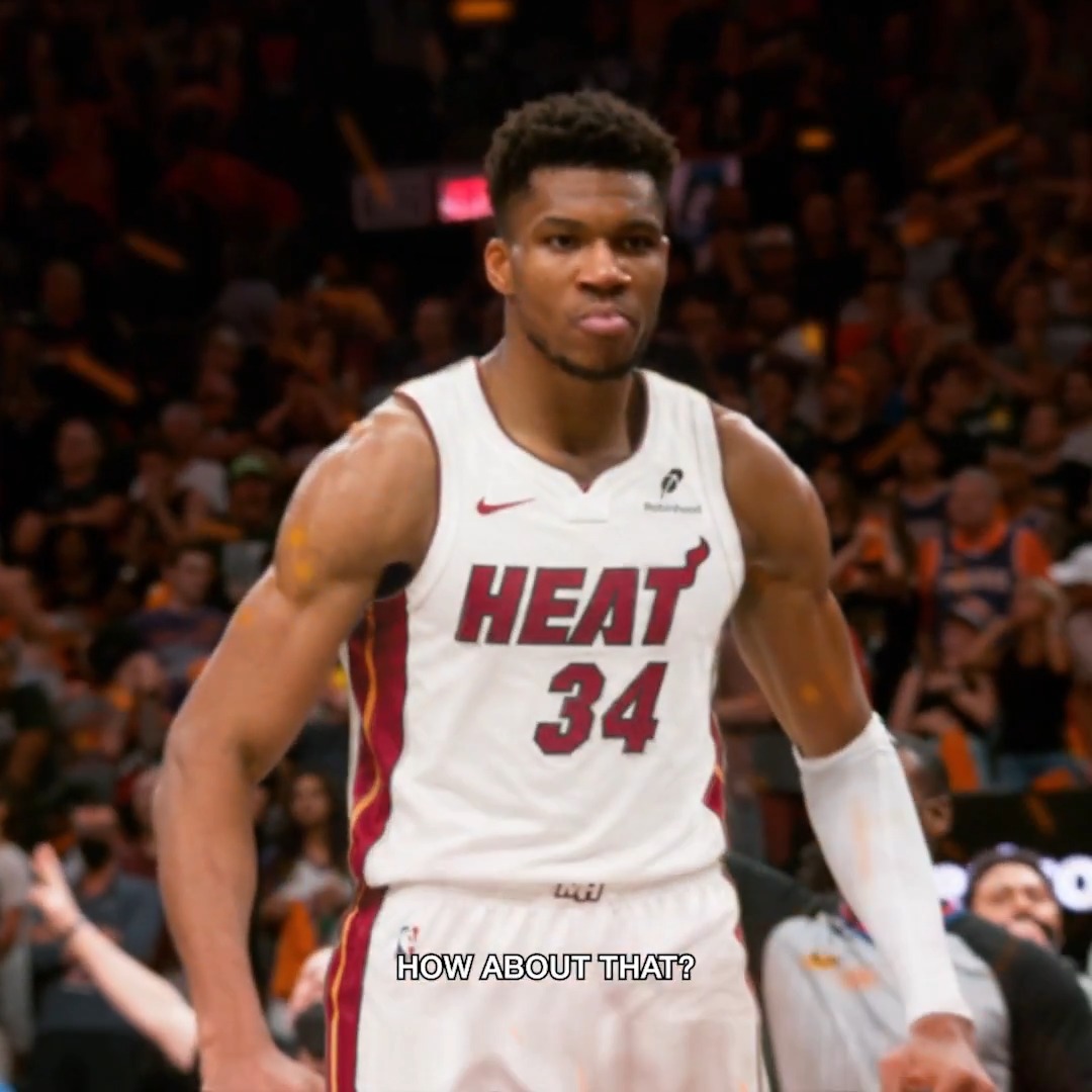 Enjoy the show, #HEATNation! cc Giannis Antetokounmpo