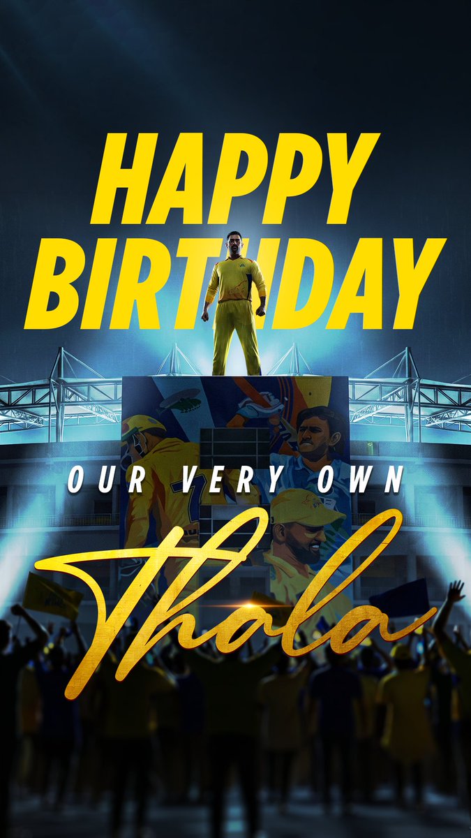 CSK SPECIAL EDIT FOR MS DHONI's BIRTHDAY 🥹💛 #HappyBirthdayDhoni