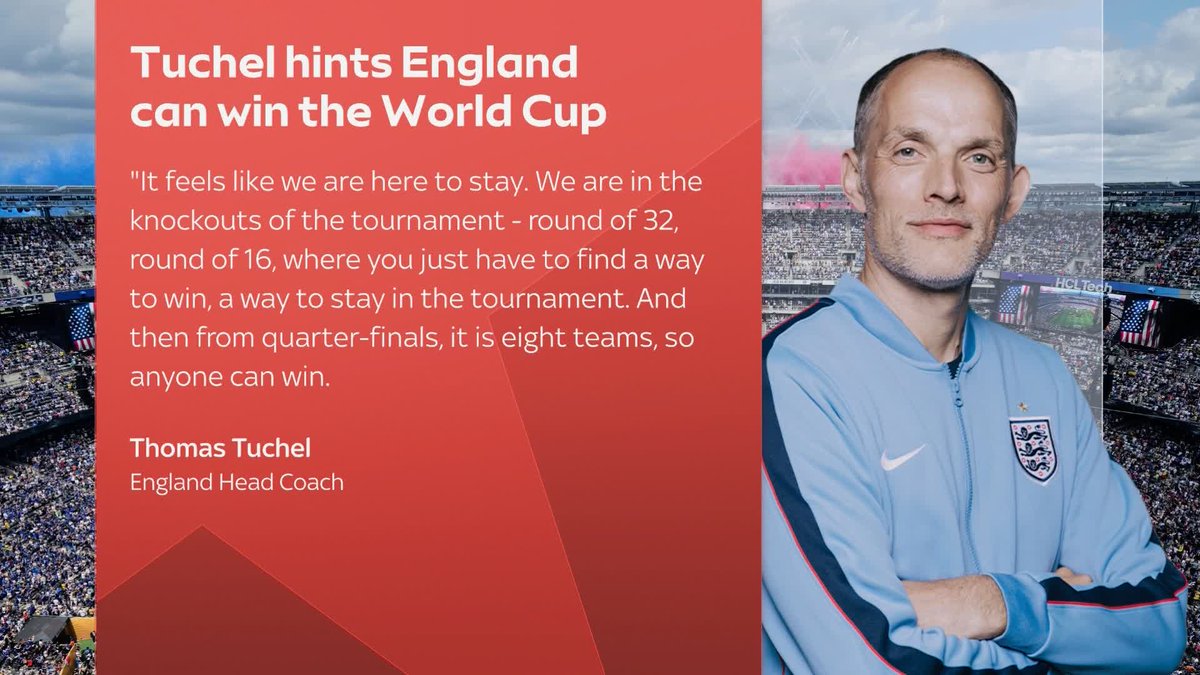 Thomas Tuchel has given his strongest indication yet that England can win the World Cup 🏆