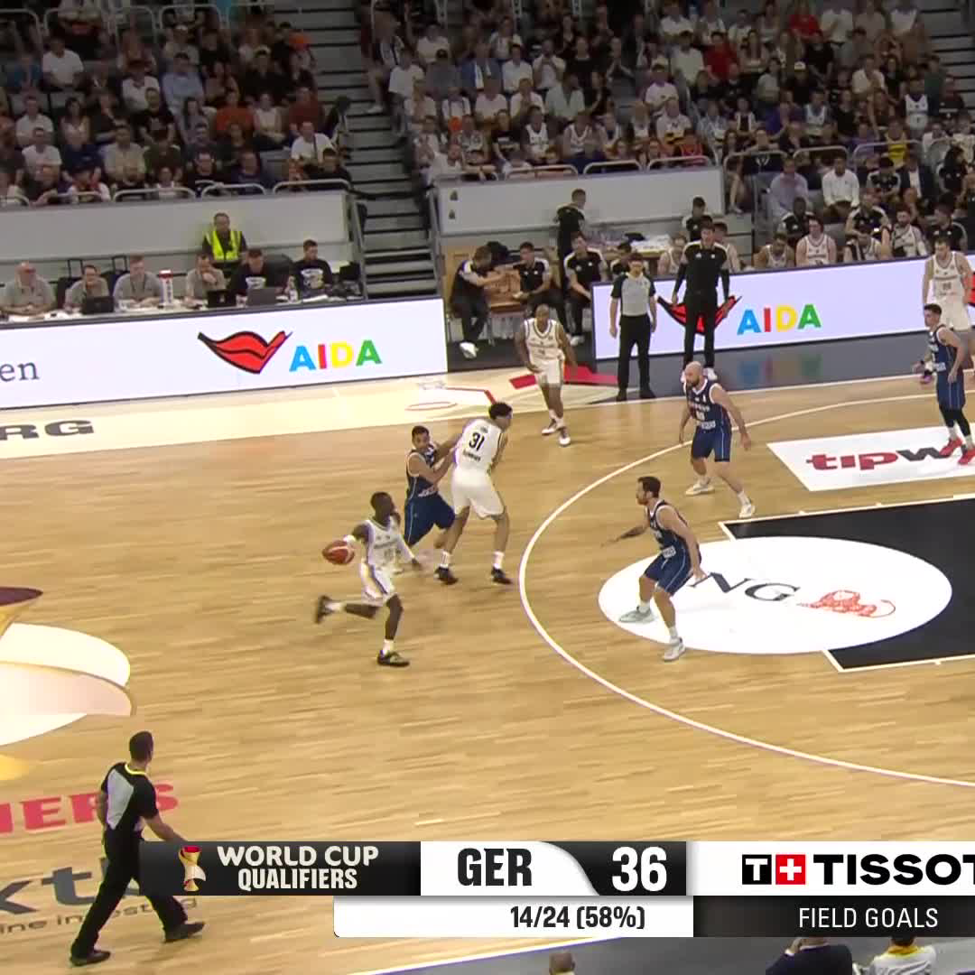 A near triple-double for Dennis Schrรถder in Germanyโs win in the first round of the 2026 FIBA World Cup qualifiers today! ๐ฉ๐ช 20 PTS ๐ฉ๐ช 9 AST ๐ฉ๐ช 7 REB (via: FIBA Basketball World Cup ๐)