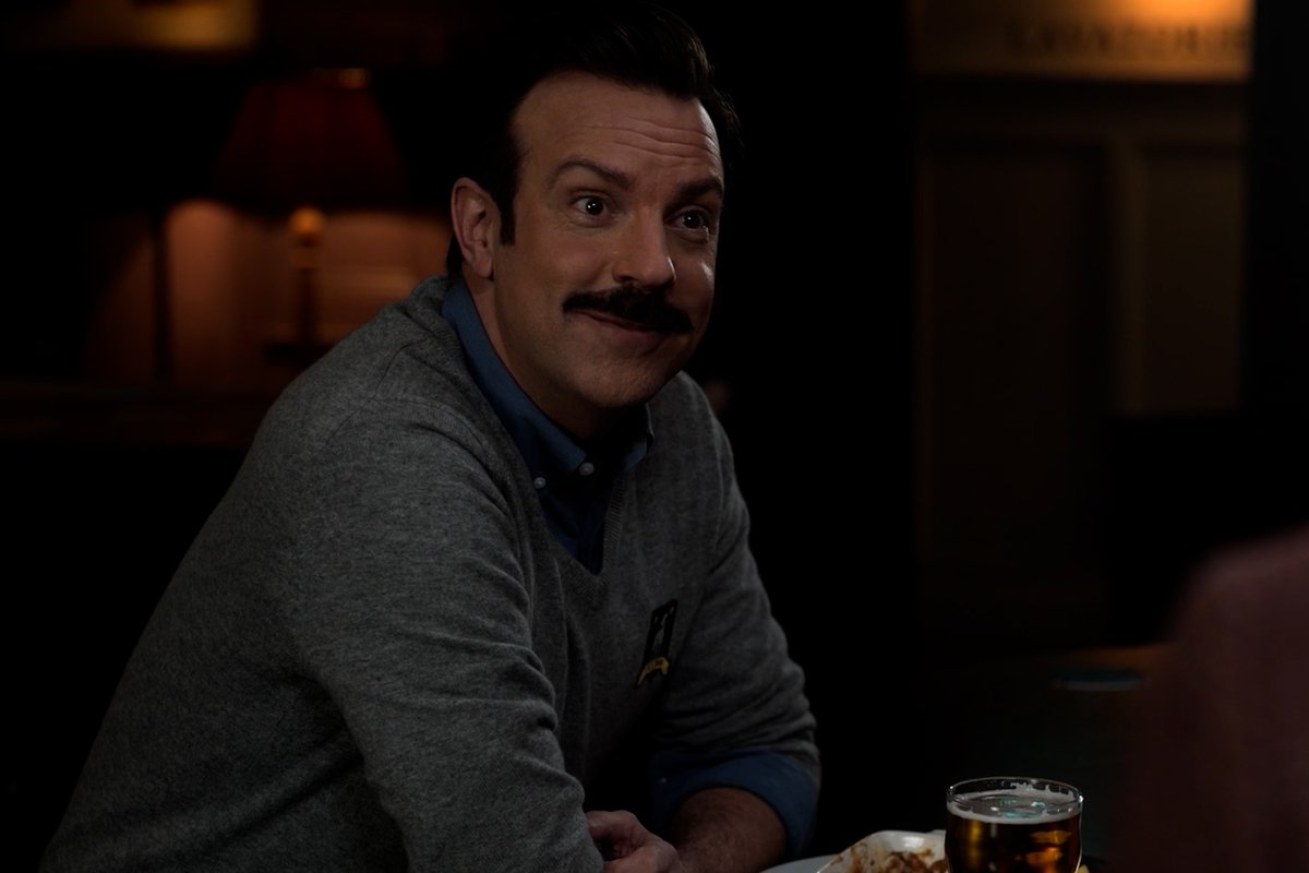 Make it Monday fun-day. Catch up on Seasons 1-3 of #TedLasso. Season 4 premieres August 5.