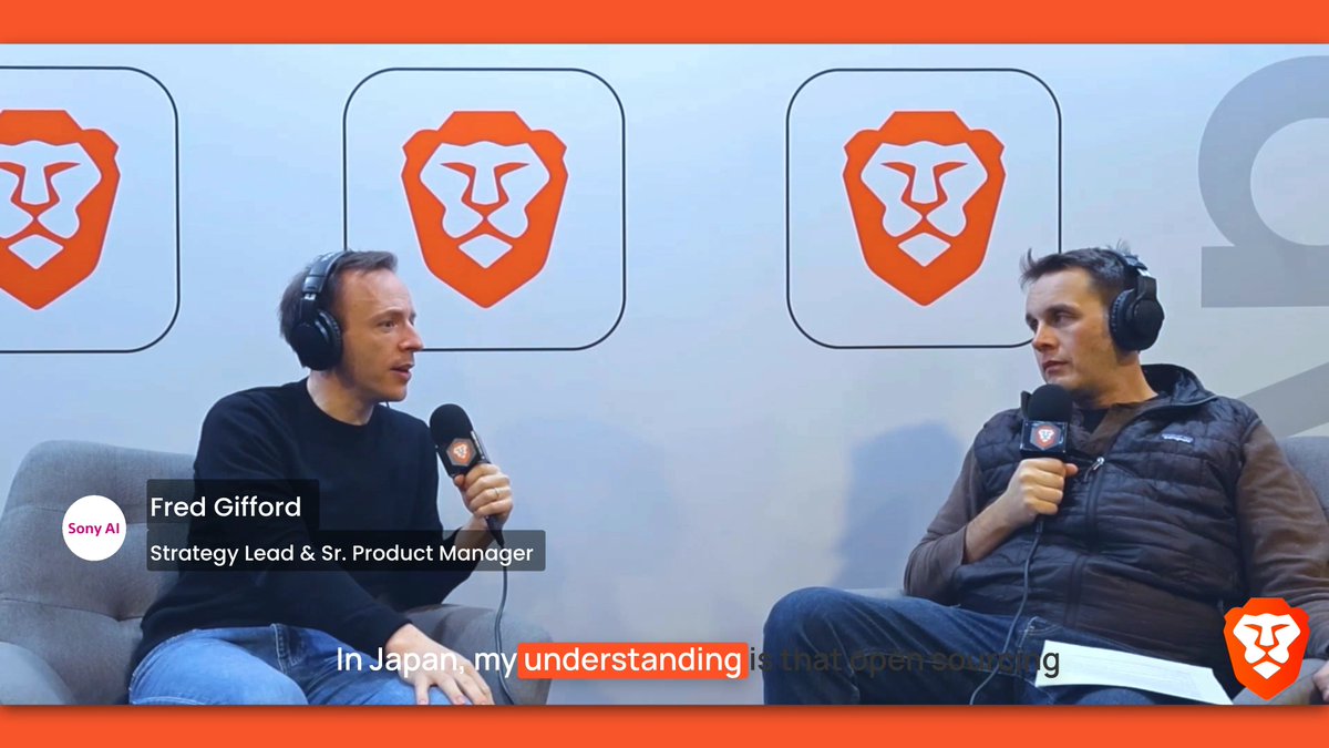 On a new episode of #TheBraveTechnologist podcast, Fred Gifford explains to @LukeMulks why Sony AI is open-sourcing its work. Watch the full episode, recorded at #TheAISummit in London, here: