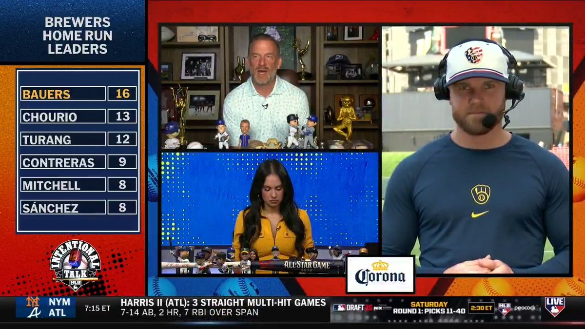 "Clear mind and staying in the present moment has done a lot for me." Milwaukee Brewers slugger Jake Bauers has built on last year's breakout, currently leading the team in HR and RBI! MLB Network + Corona USA