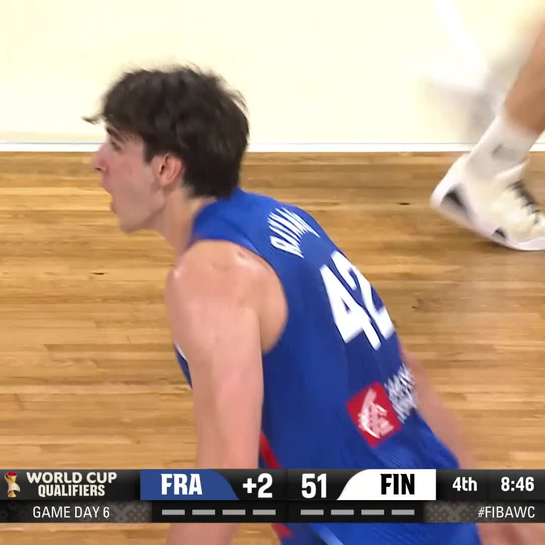 Maxime Raynaud showed out in his first two games for France: 10 PTS &amp; 4 REB vs 🇧🇪 16 PTS &amp; 7 REB vs 🇫🇮 #FIBAWC x Sacramento Kings