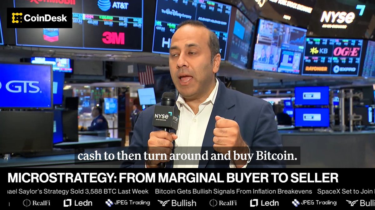 "Michael Saylor said...sell your kidney...but don't sell your Bitcoin. He's selling the Bitcoin." Lumida Wealth Management CEO Ram Ahluwalia CFA, Lumida tells Jenn Sanasie why he believes Strategy flipped from Bitcoin's marginal buyer to marginal seller, and why that's creating a hangover across the category.