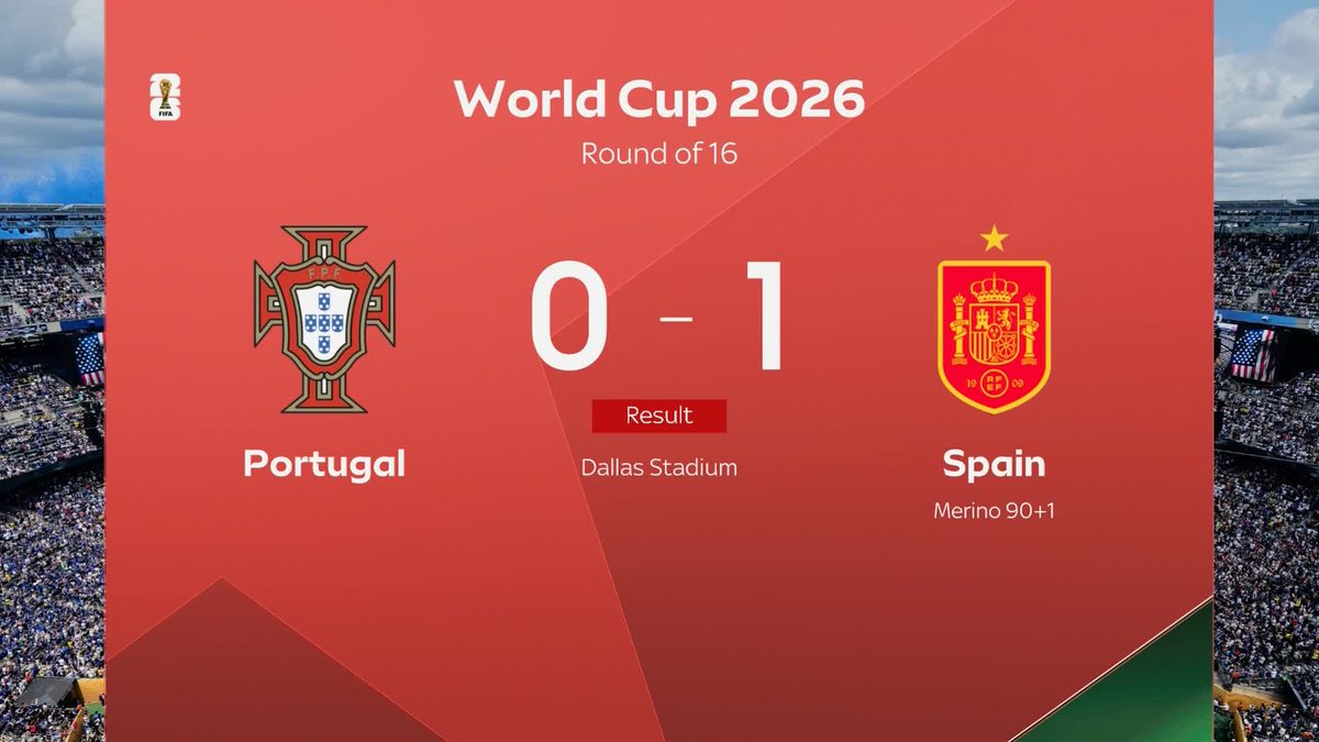 BREAKING: Spain beat Portugal to reach the World Cup Quarter-Finals 🚨