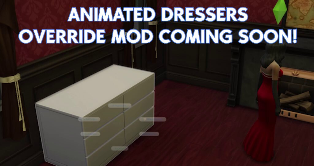 The Animated Dressers Override Mod is almost here! Watch your Sims actually open and close drawers when changing outfits! Here is a quick preview of it in action. Don't forget to follow me on X and Patreon so you don't miss the release! #thesims4 #sims4mods