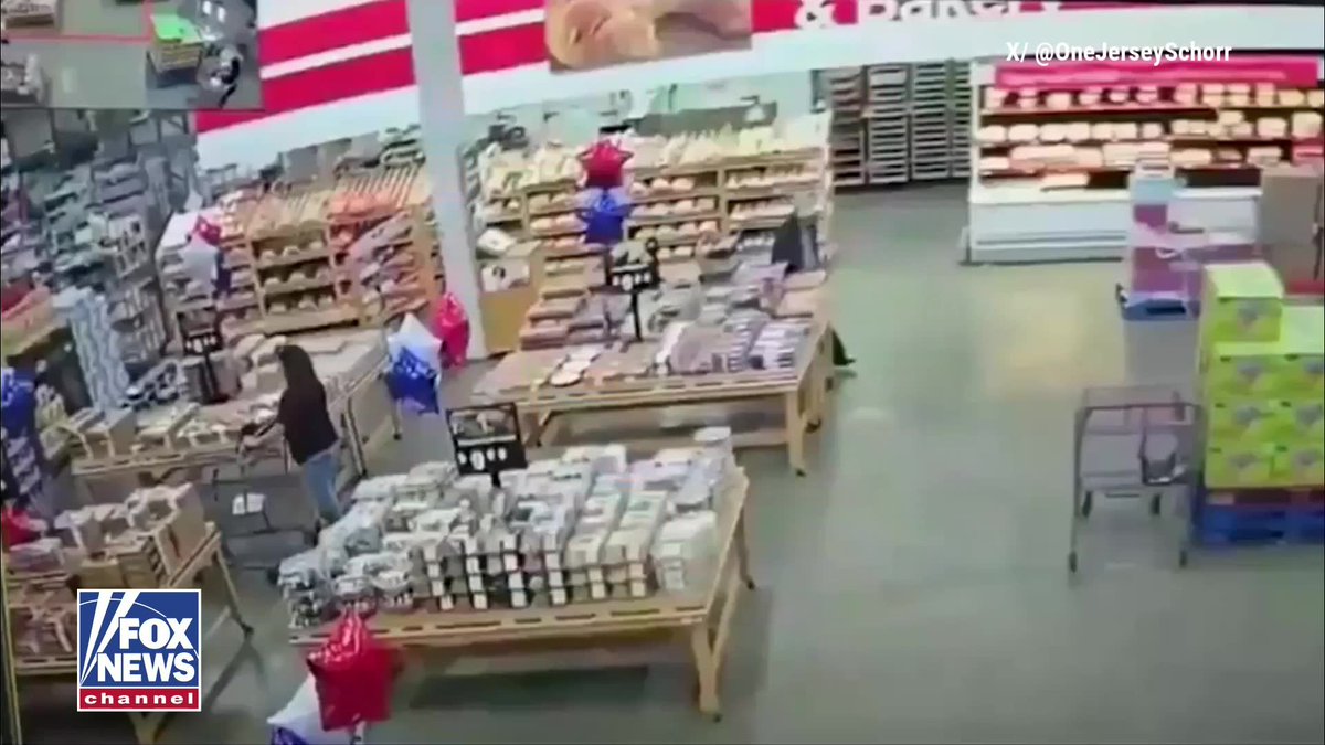 Dramatic video captures the moment part of the roof collapsed inside a New Jersey BJ's Wholesale Club. The partial collapse happened Monday morning at the Ocean Township store during severe weather, with video showing water crashing through the ceiling as shoppers rushed to safety. A large emergency response was launched after officials received reports that multiple people were trapped inside the building. Officials said no one was injured, and the cause of the collapse remains under investigation.