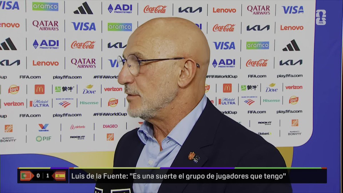 🗣️ Luis de la Fuente: "Soy un gran admirador de Cristiano Ronaldo, de sus valores y de lo que representa" #DAZNMundial