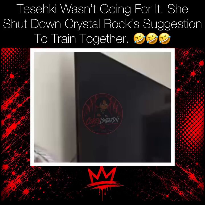 After Crystal Rock brought up the idea of her and Tesehki training together at Coach Calvin’s gym in Baltimore, Fans ran with it and asked Tesehki how she felt. Here’s what she said‼️☠️ #tesehki #chrisean #chriseanrock