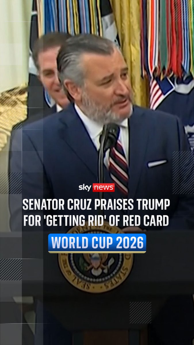 Senator Ted Cruz has thanked Donald Trump "on behalf of all Americans" for "getting rid of that ridiculous red card". His comments come after Trump admitted he asked FIFA to review its decision to suspend Folarin Balogun's one-game ban. World Cup latest: