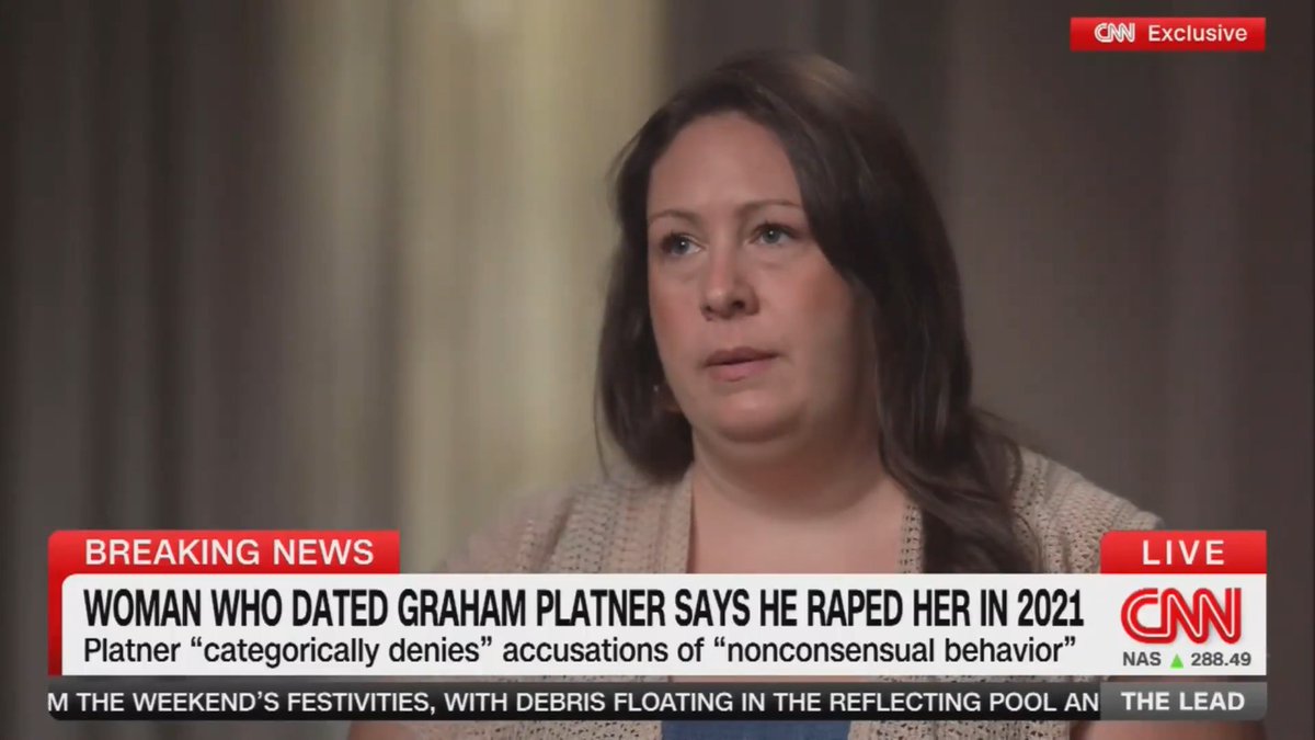 Jenny Racicot tells Jake Tapper 🦅 that Graham Platner appeared aware at times of what he was doing while he raped her in 2021. "He would apologize in those moments and then go back to doing what he was doing," Racicot says.