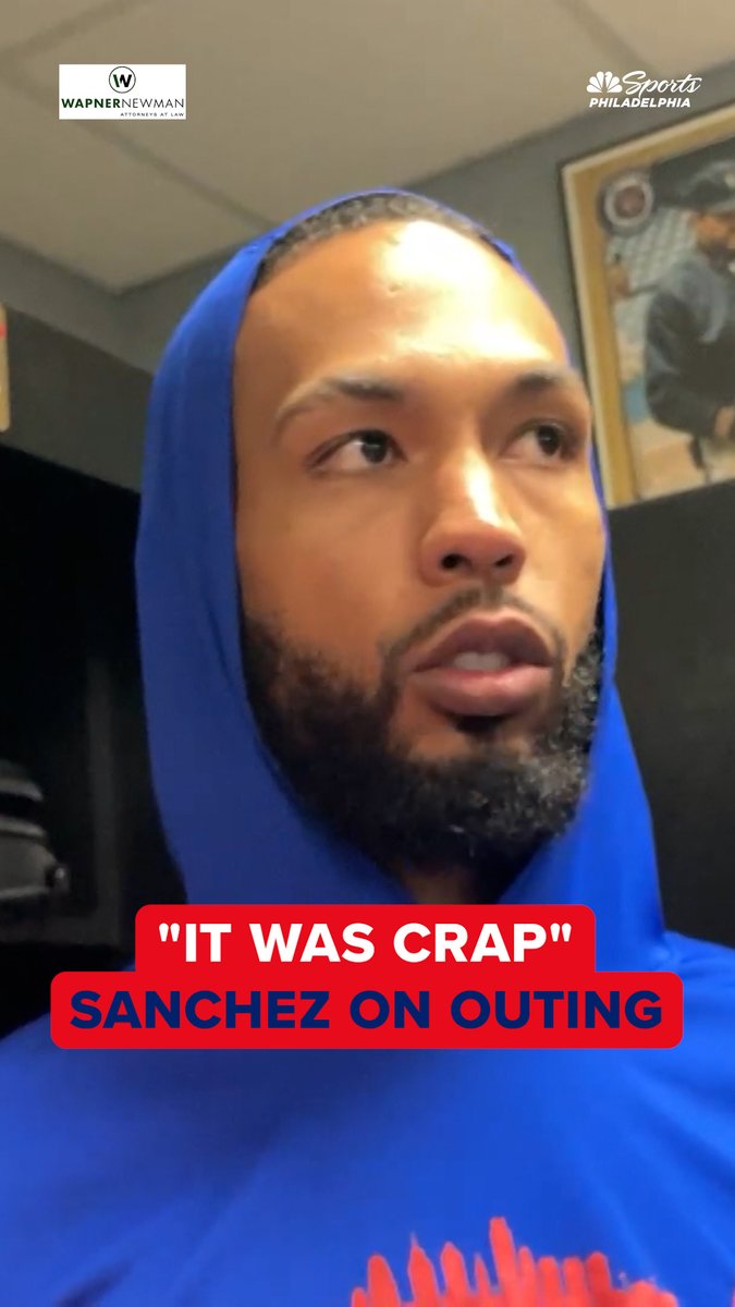 "I don't know. Maybe it wasn't doing what it always does." The best pitch in Cristopher Sánchez's arsenal was his downfall Monday. He gave up three homers ... all on changeups. 🤔 | Wapner Newman