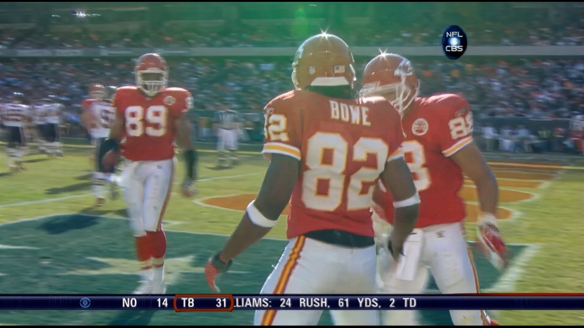 Dwayne Bowe made a habit of smokin' DBs on his way to the end zone.
