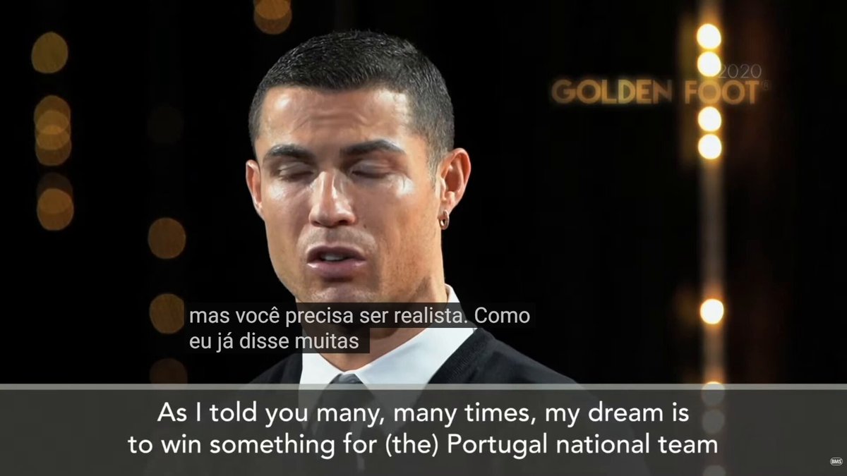 2025: "Se você me perguntar: Cristiano, ganhar a Copa do Mundo é um sonho? Não, não é um sonho. Vencer a Copa do Mundo não vai mudar meu nome na história do futebol." 2021 pré Catar: