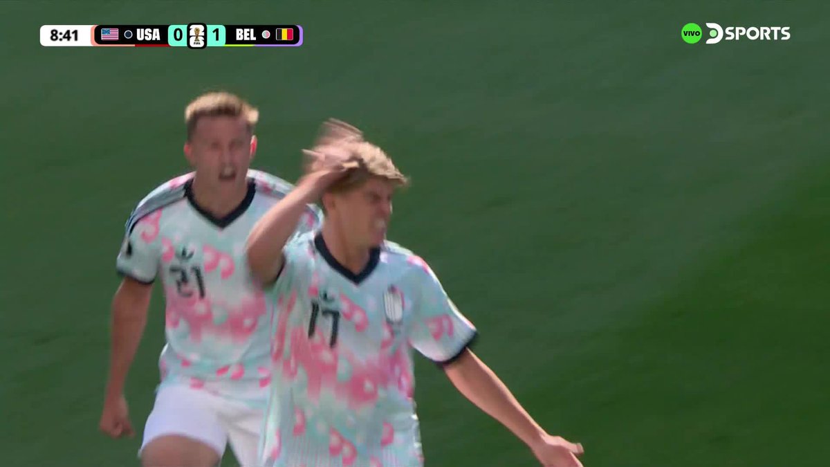 ¡GOL DE BÉLGICA! Charles De Ketelaere anotó el 1-0 ante Estados Unidos.