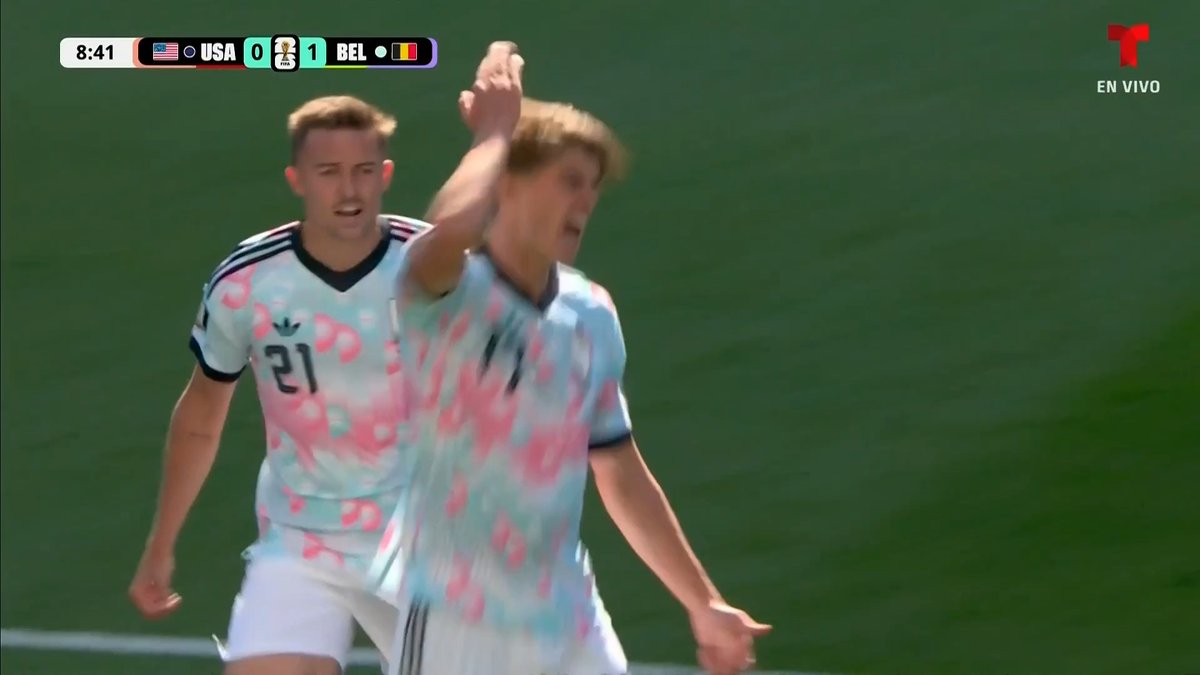 🤯🇺🇸🇧🇪 BELGIUM SCORES AND THEY ALREADY TAKE THE LEAD AGAINST THE UNITED STATES.